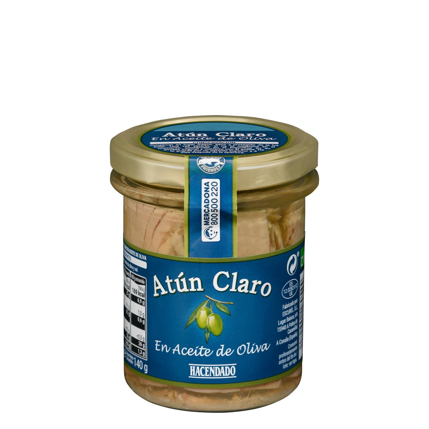 Thon albacore à l'huile d'olive Hacendado