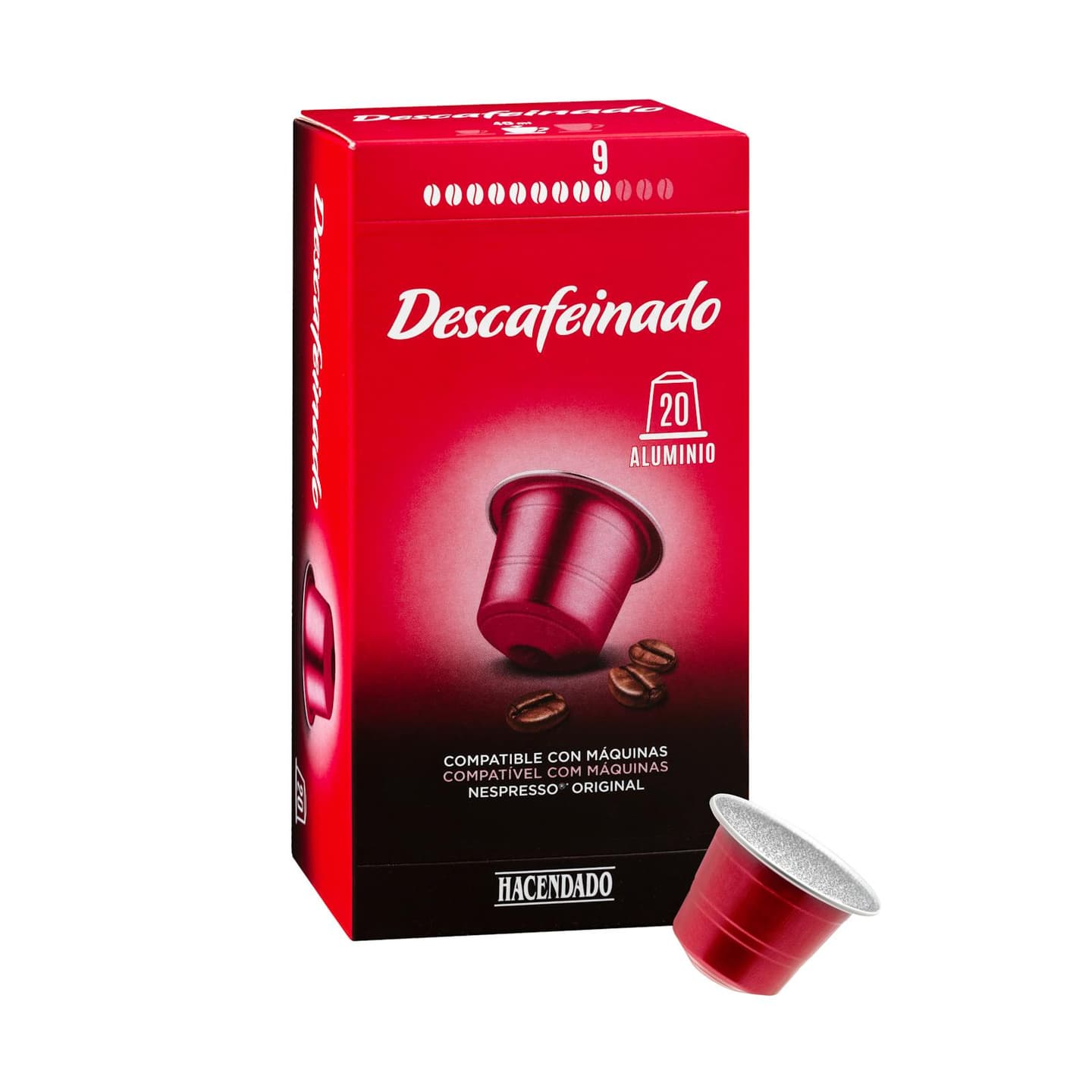 Café en capsules décaféiné Hacendado