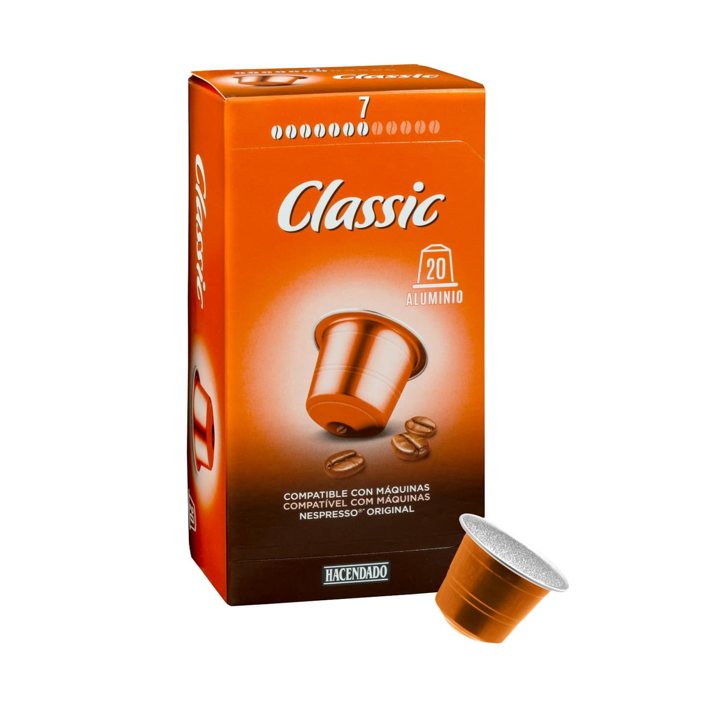 Café en capsules espresso Hacendado