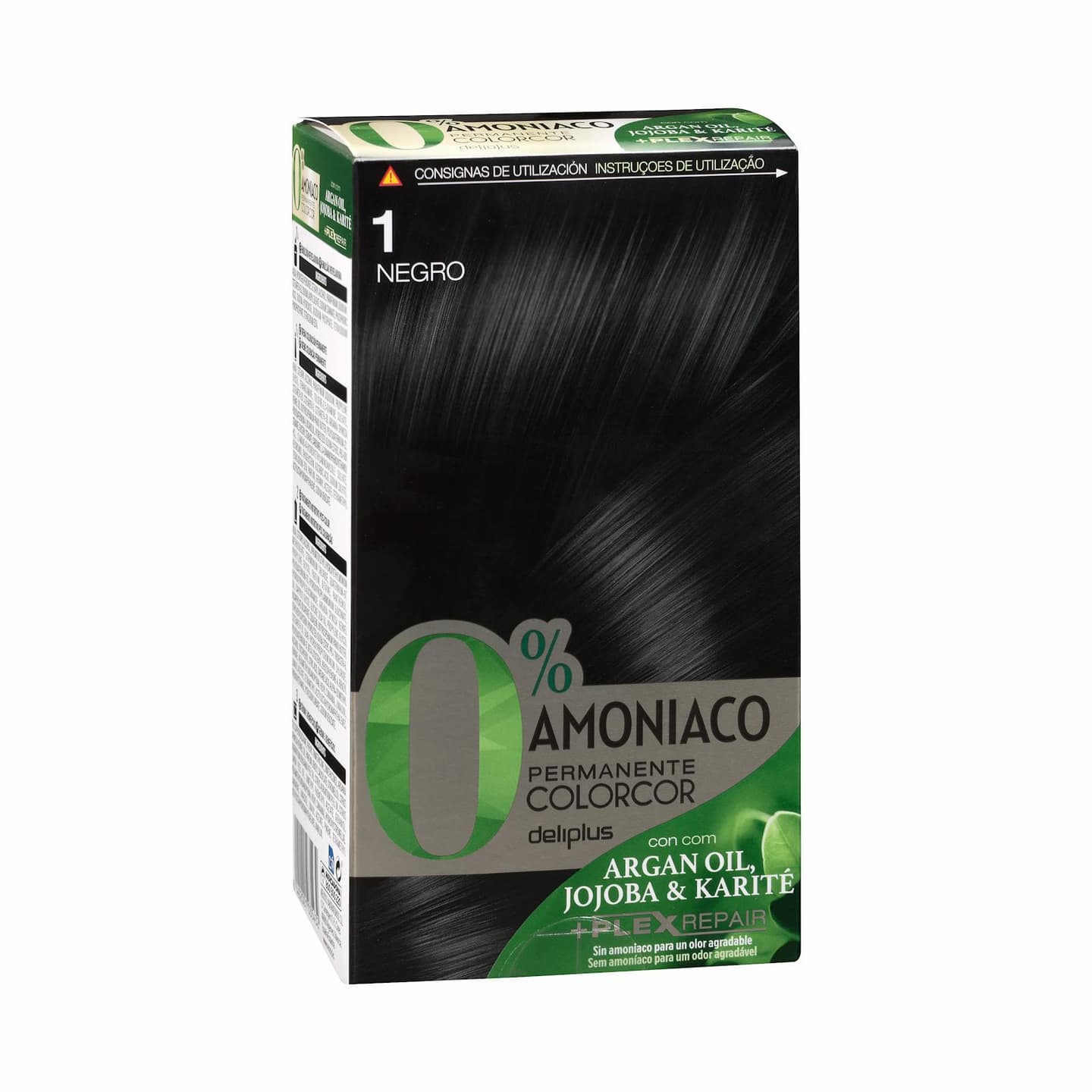 Coloration permanente noir 1 Colorcor, sans ammoniaque