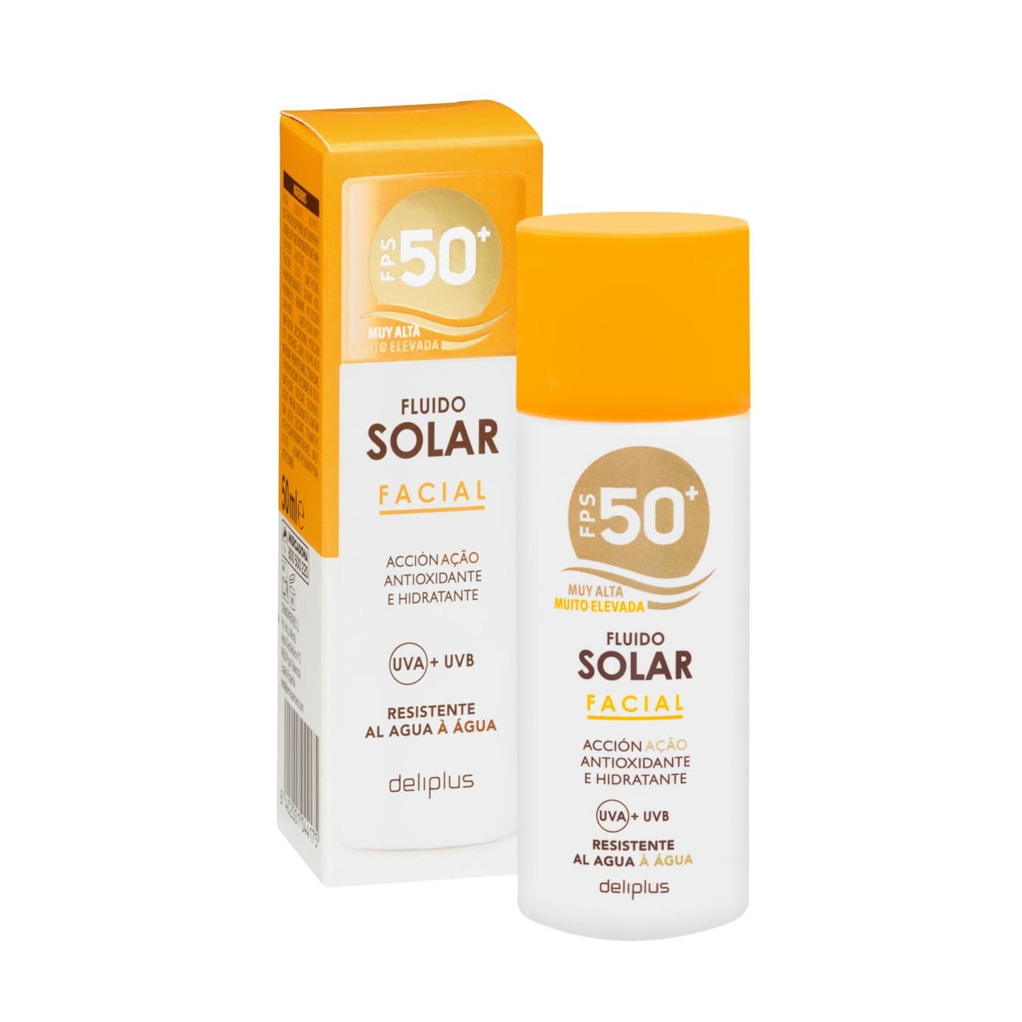 Fluide solaire visage Deliplus SPF 50+