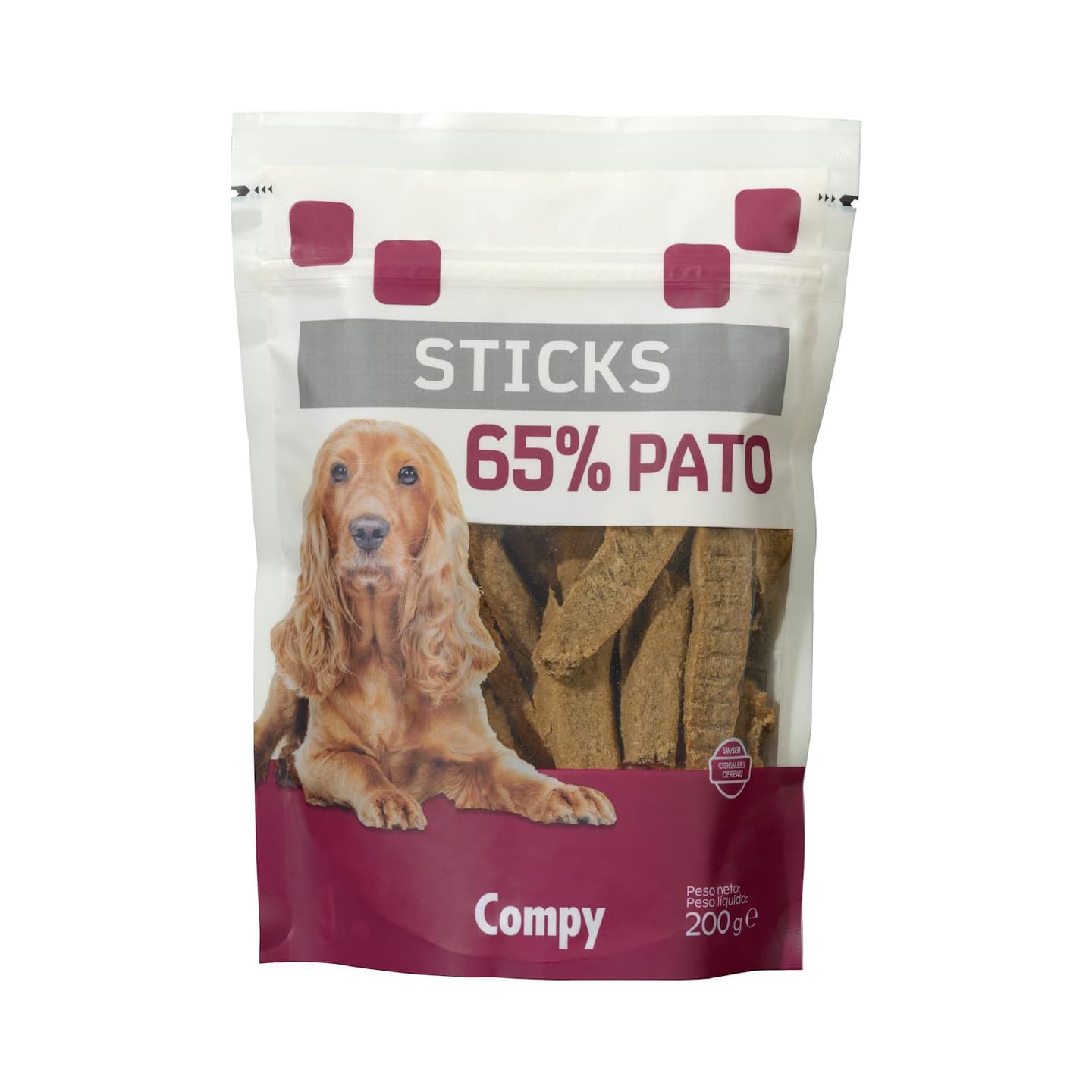 Bâtonnets à mâcher chien adulte Compy, 65 % canard