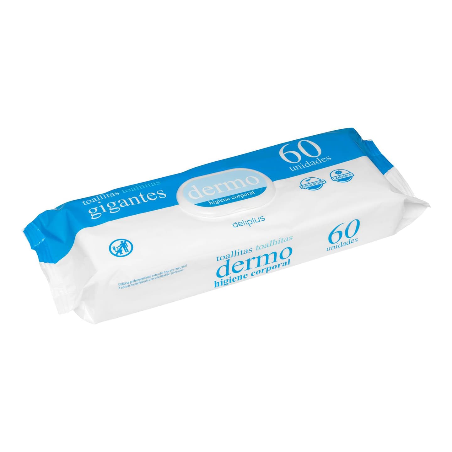 Lingettes corporelles Deliplus grand format